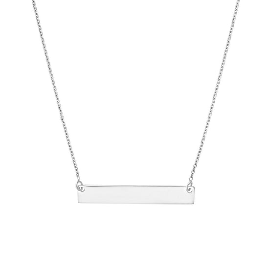 Load image into Gallery viewer, Engravable 14K Mini Gold bar Necklace
